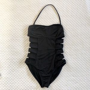 Kenneth Cole Side Cutouts Sexy One Piece Swimsuit